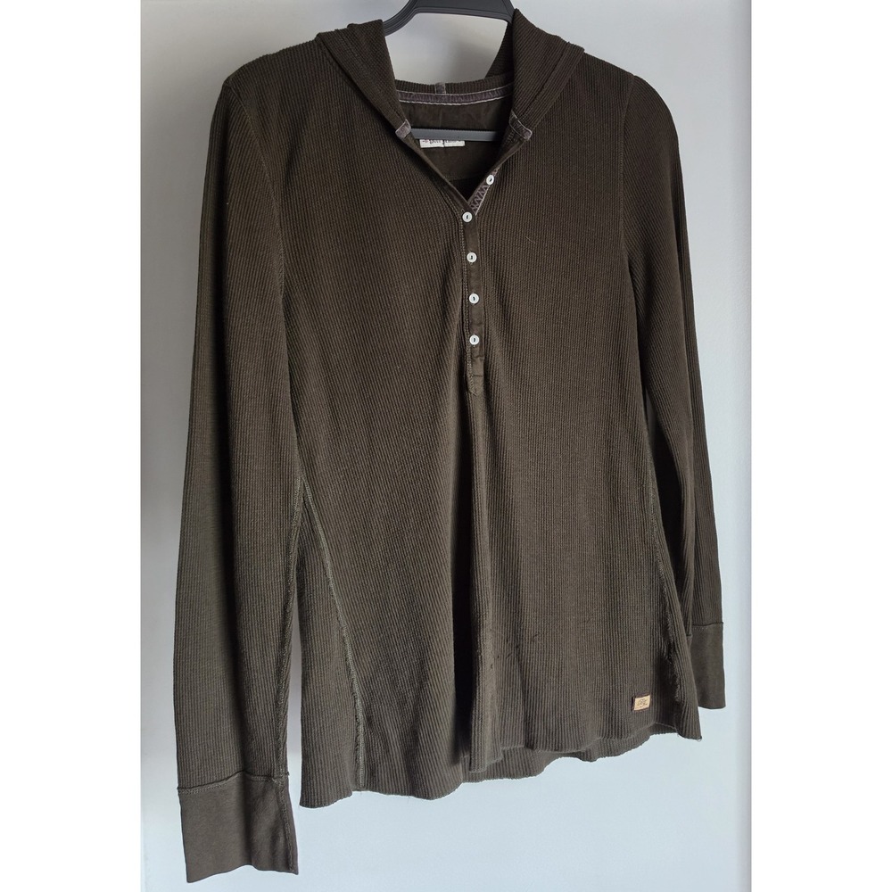 Polo Jeans Women Green Hoodie Long Sleeve Casual Pullover Sweatshirt Top